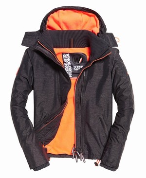 Superdry Pop Cipzár Hooded Arctic SD-Windcheater Női Kabát Szürke/Korall | PRWBY6018